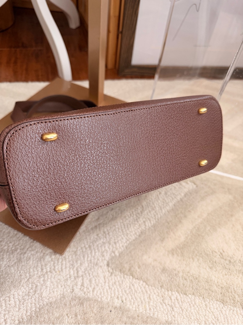 Vintage Celine Paris Brown Leather Top Handle Bag 🤎✨ - Picture 7 of 14